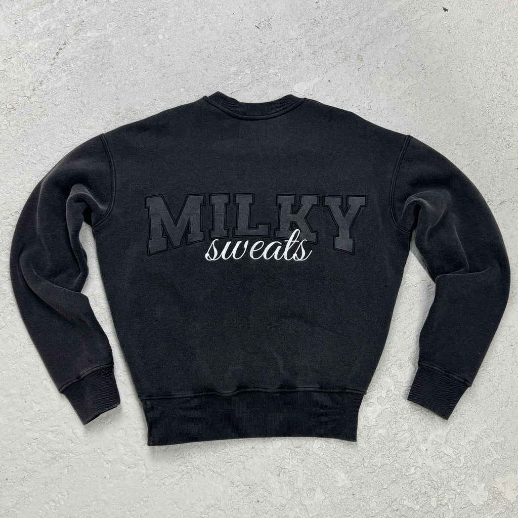 VINTAGE BLACK VARSITY SWEATER