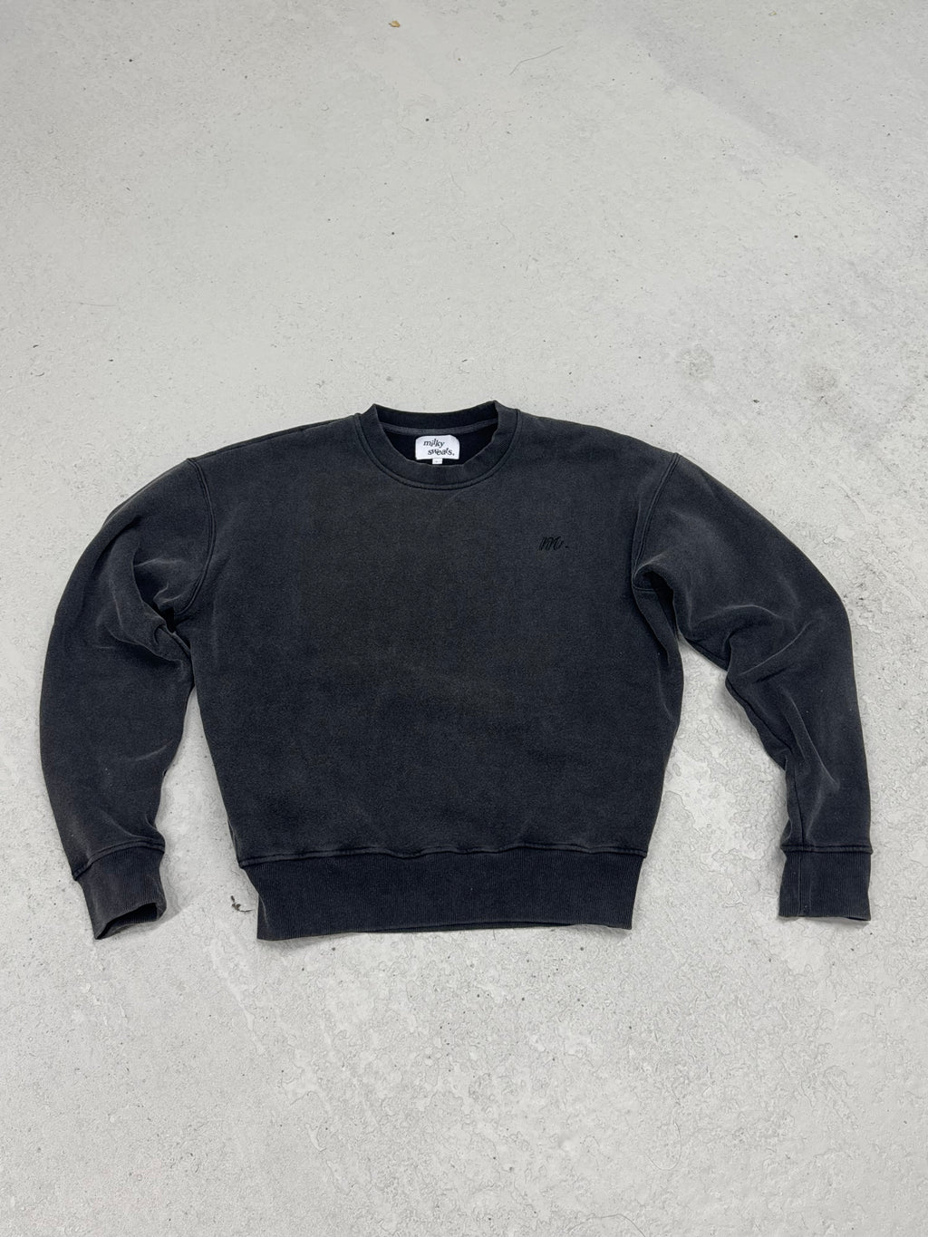 VINTAGE BLACK VARSITY SWEATER