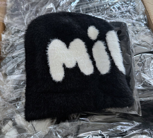 Mohair Logo Skull Beanie