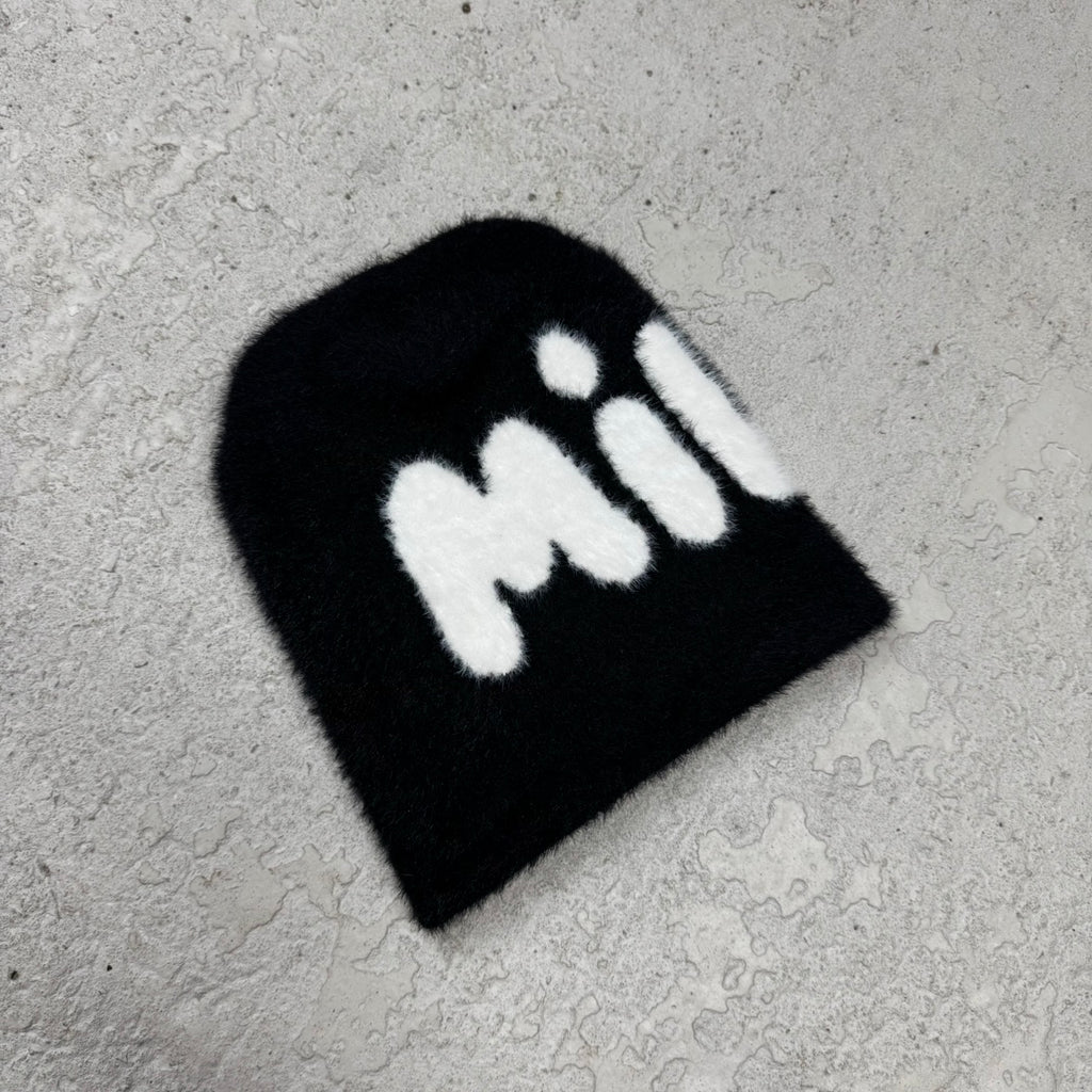 Mohair Logo Skull Beanie