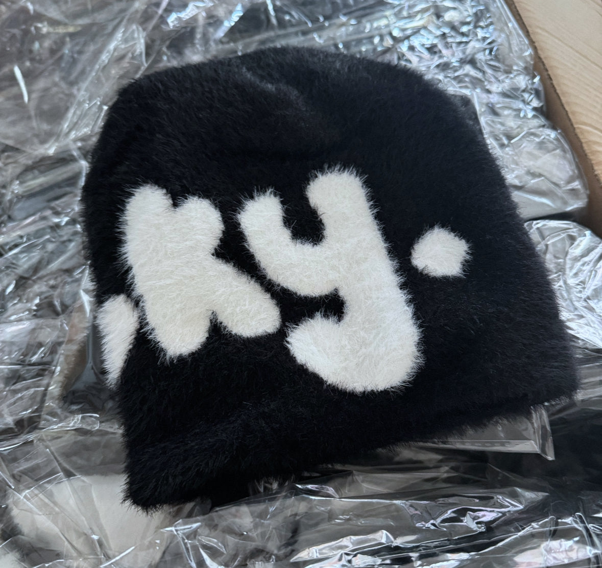 Mohair Logo Skull Beanie