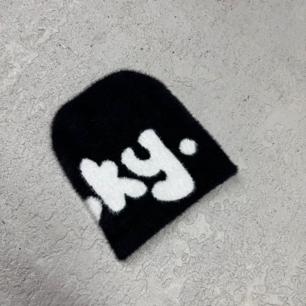 Mohair Logo Skull Beanie