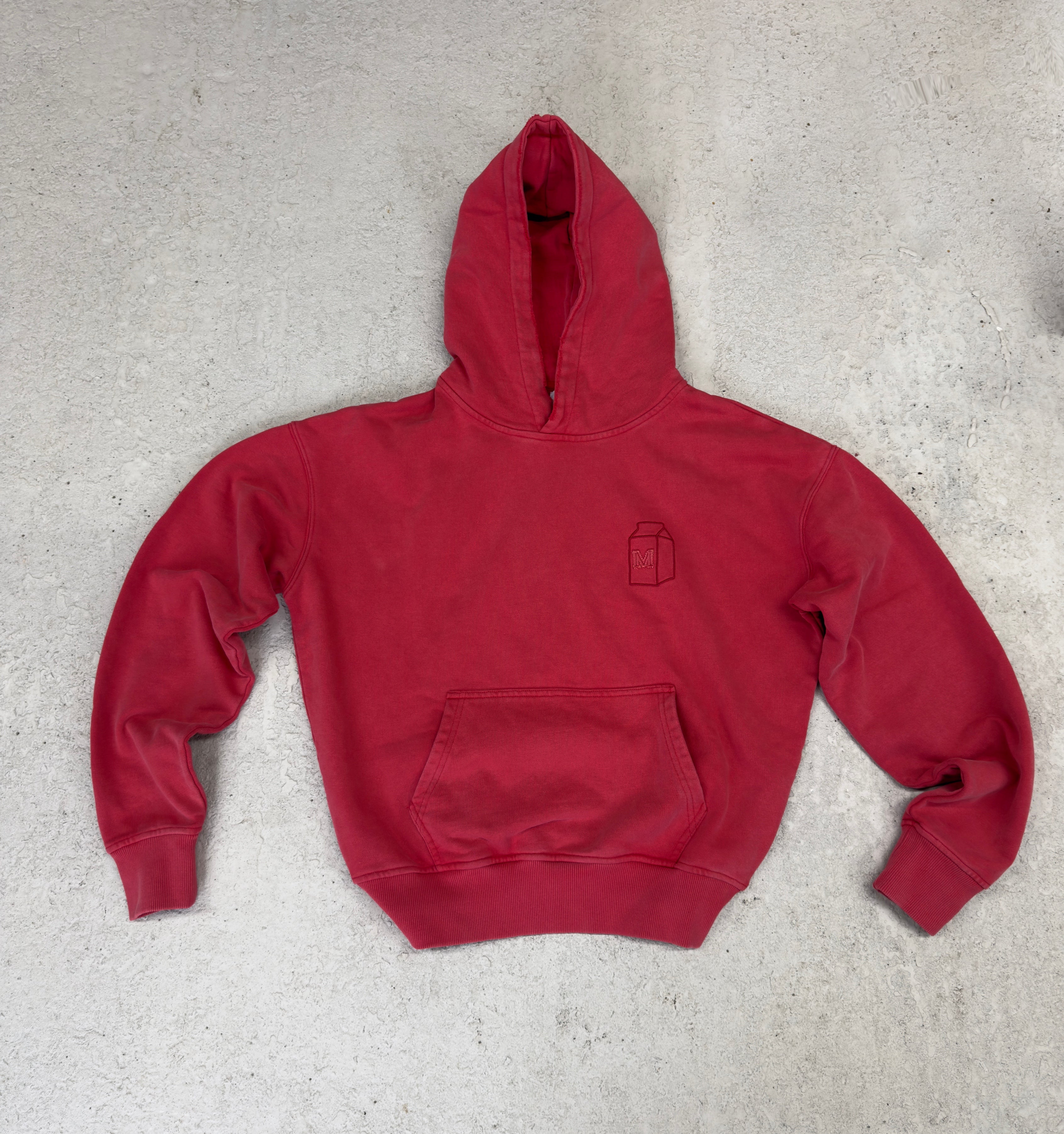 VINTAGE RED MILK CARTON HOODIE